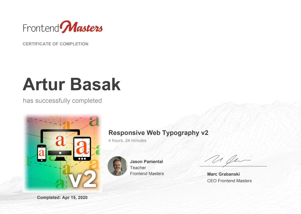 Certificate of Completion for Artur Basak: Makey Makey 101 Course, completed June 16, 2025