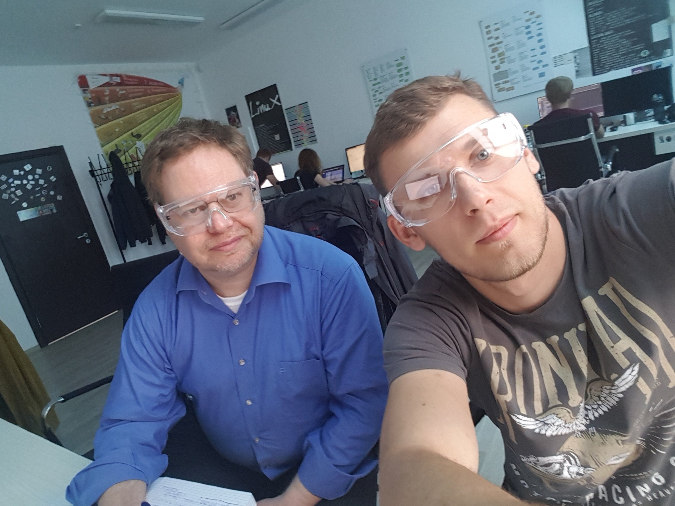 Artur with CTO Lition Energy - pair programming