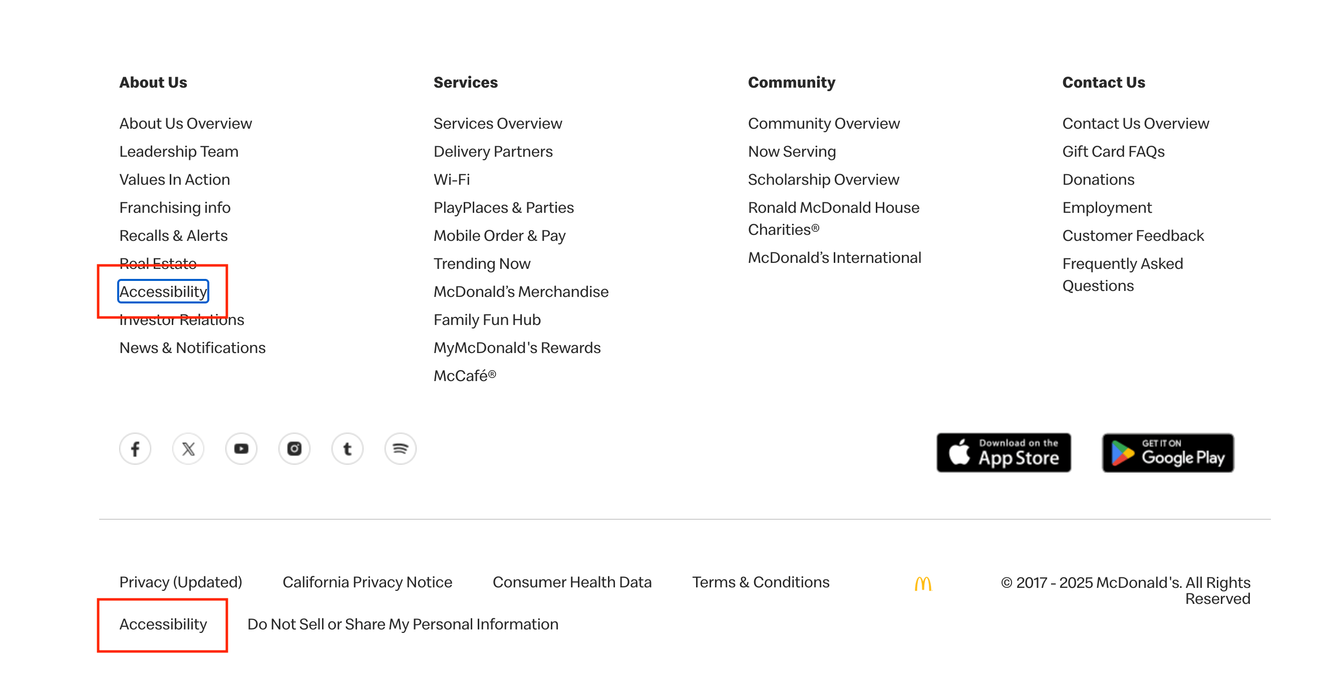 McDonald's Accessibility Statement