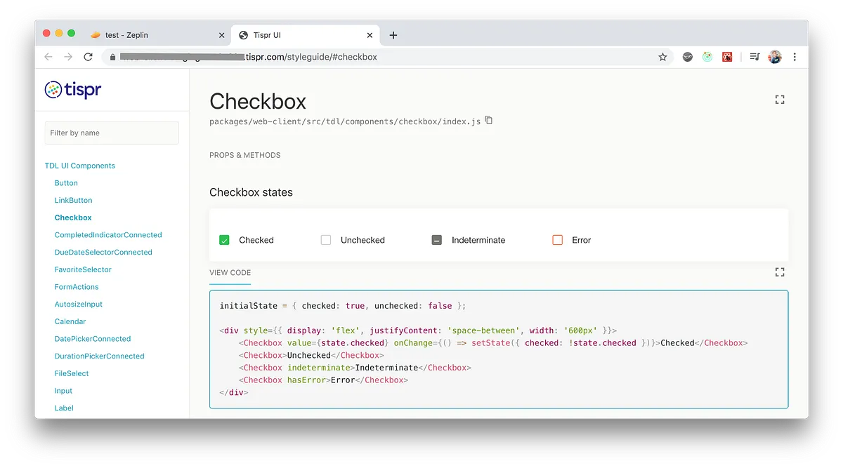 Mockup with UI kit links